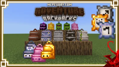 Adventure Backpacks Addon (26.x, 1.21) – MCPE/Bedrock Mod