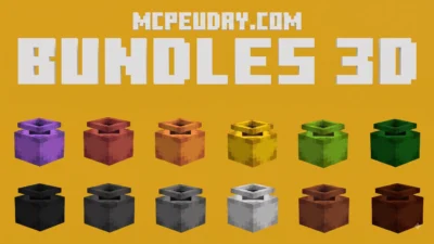 Bundles 3D Texture Pack (26.x, 1.21) – MCPE/Bedrock Pack