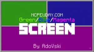 Green/Blue/Magenta Screen Texture Pack (26.x, 1.21) – MCPE/Bedrock Pack