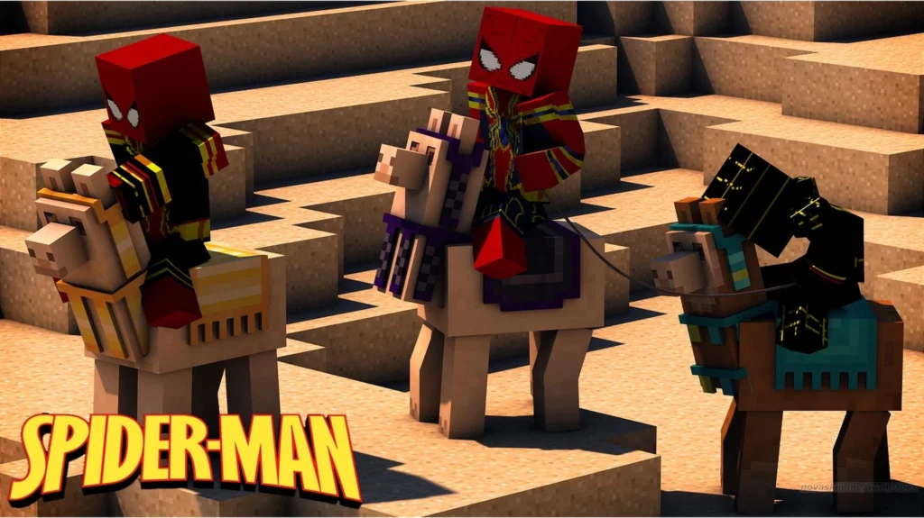 How to install Spider-Man Heropack Mod in Minecraft workflow diagram
