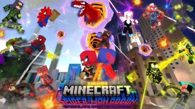 EL SAND Spider-Man Addon (26.x, 1.21) – MCPE/Bedrock Mod