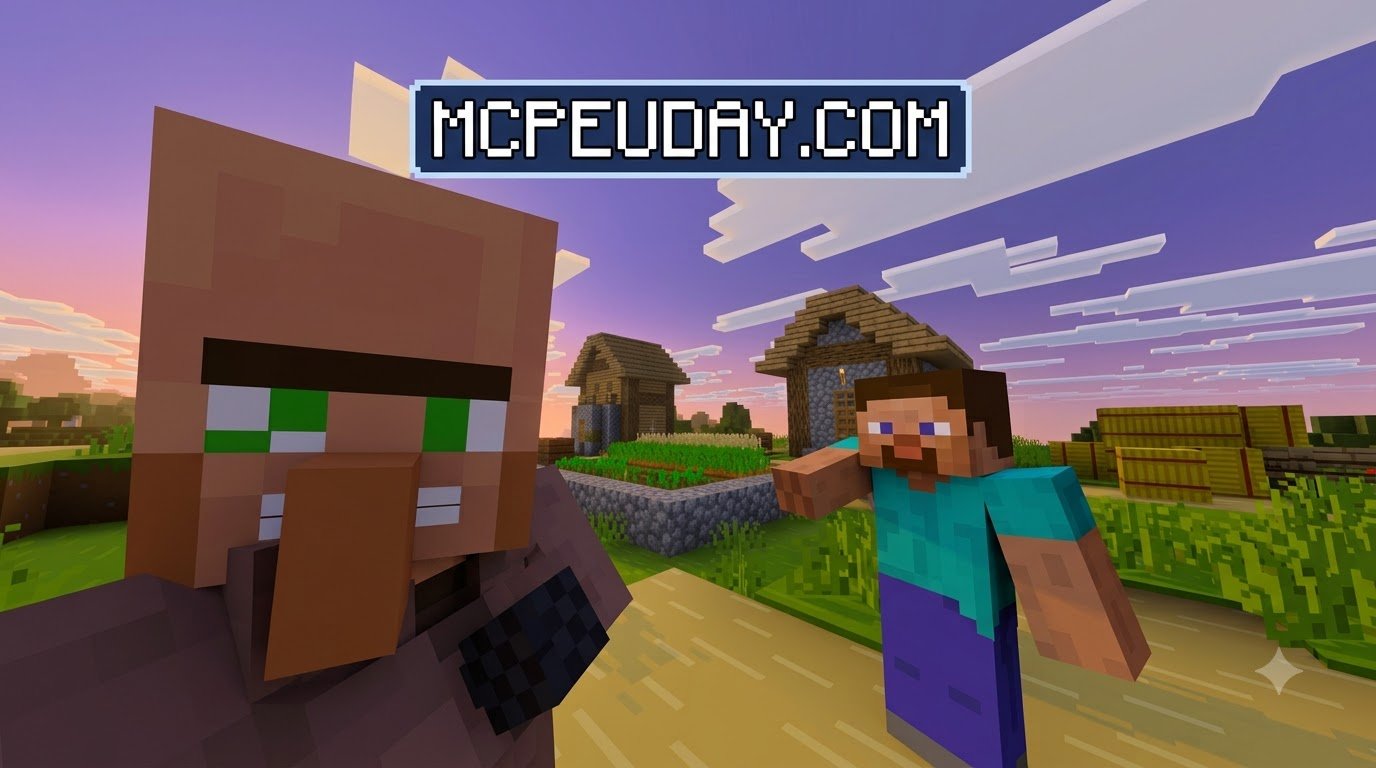 Bare Bones X Villager News Addon for Minecraft PE/Bedrock