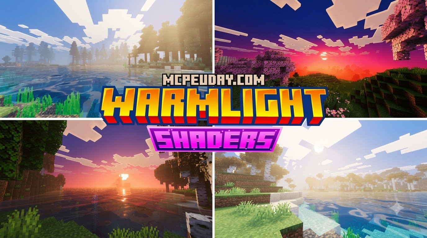 WarmLight Shaders (26.x, 1.21) – MCPE/Bedrock shaders 