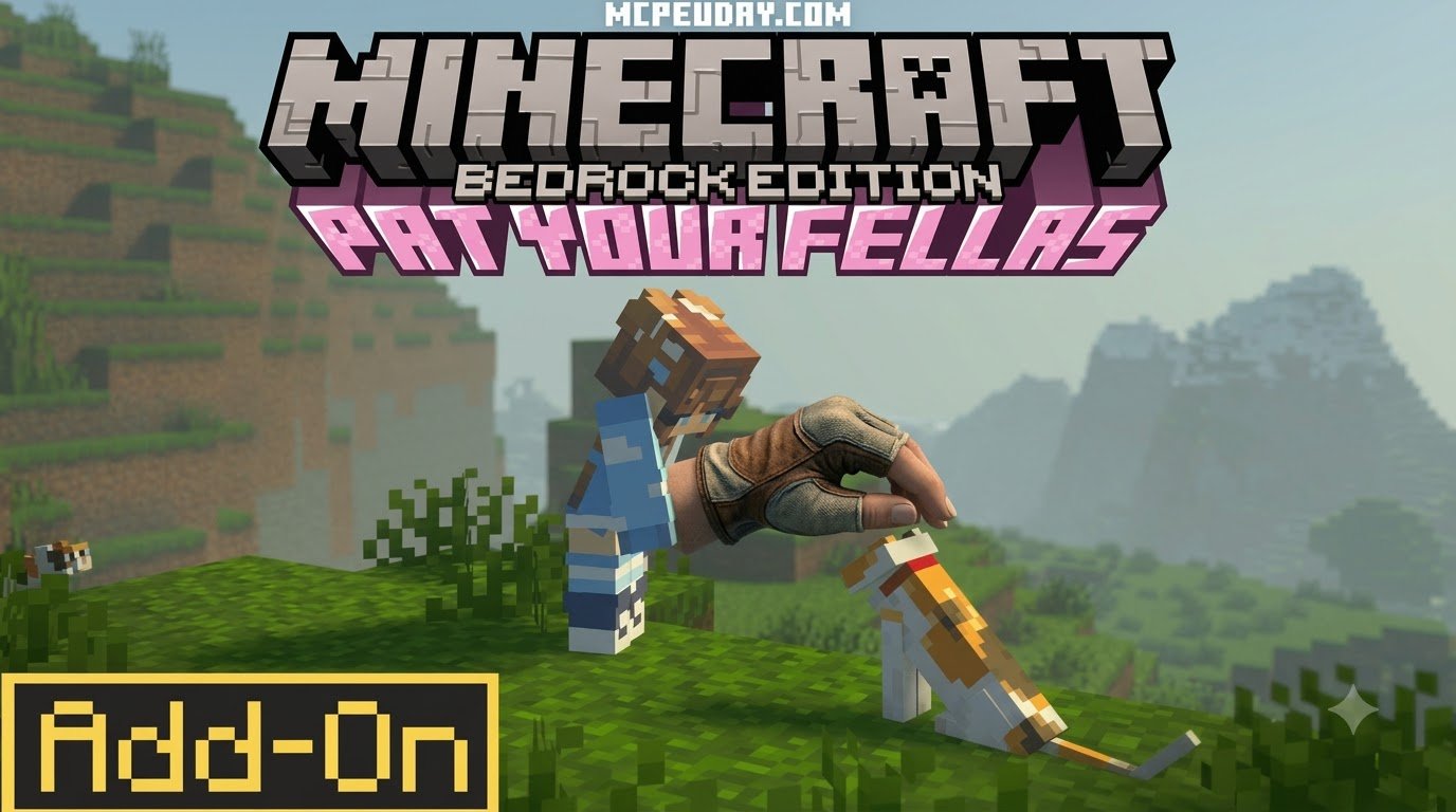 Pat Your Fellas Addon (26.x, 1.21) – MCPE/Bedrock Mod