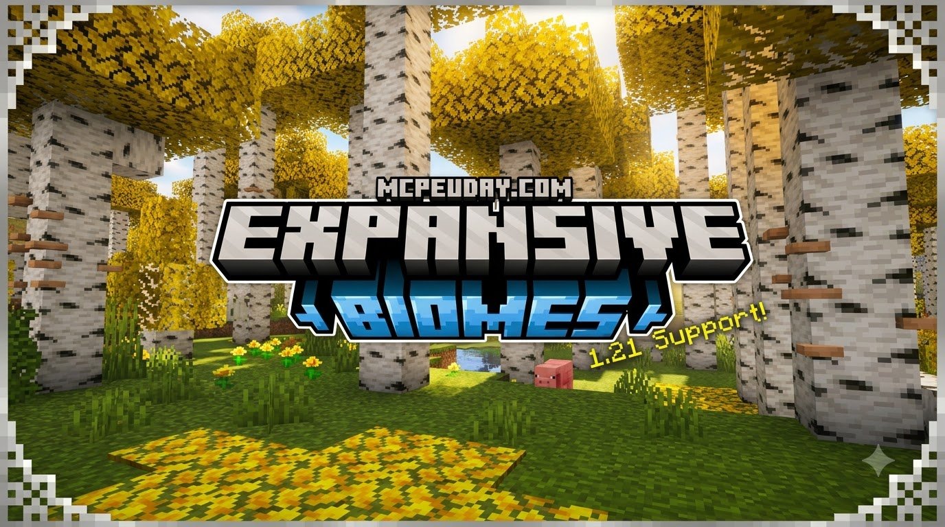 Expansive Biomes Addon (26.x, 1.21) – MCPE/Bedrock Mod