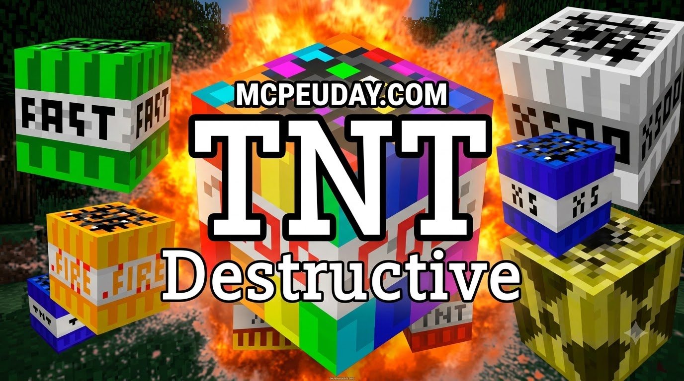 TNT Destructive Addon (26.x, 1.21) – MCPE/Bedrock Mod
