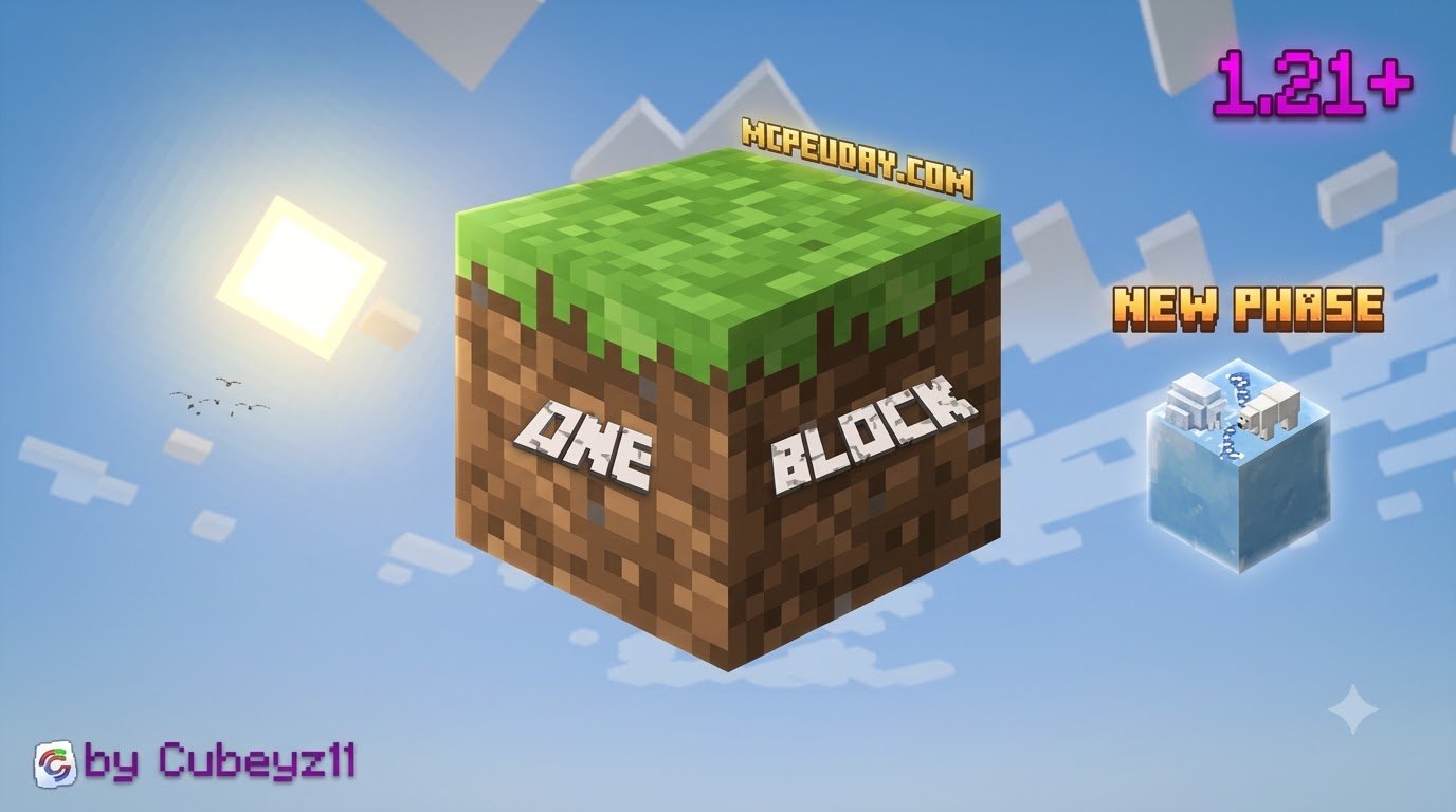 OneBlock Map for Minecraft PE/Bedrock