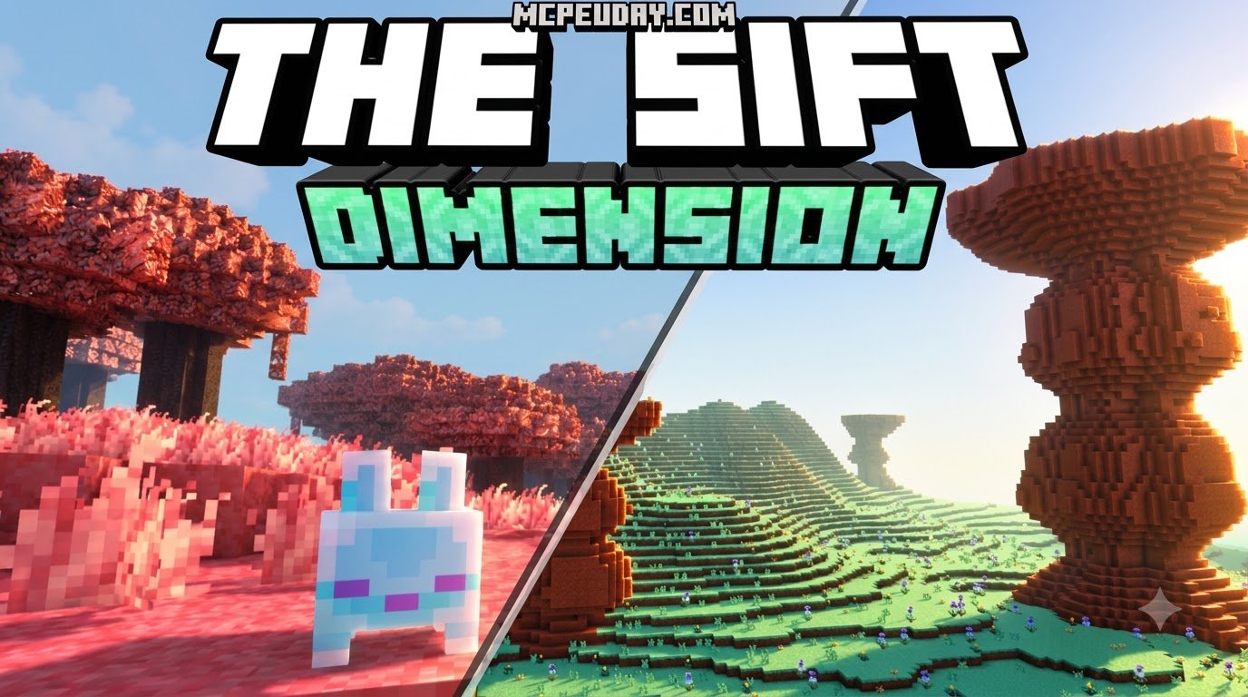 The Sift Dimension Addon (26.x, 1.21) – MCPE/Bedrock Mod